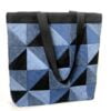 Triangular Patchwork tote bag
