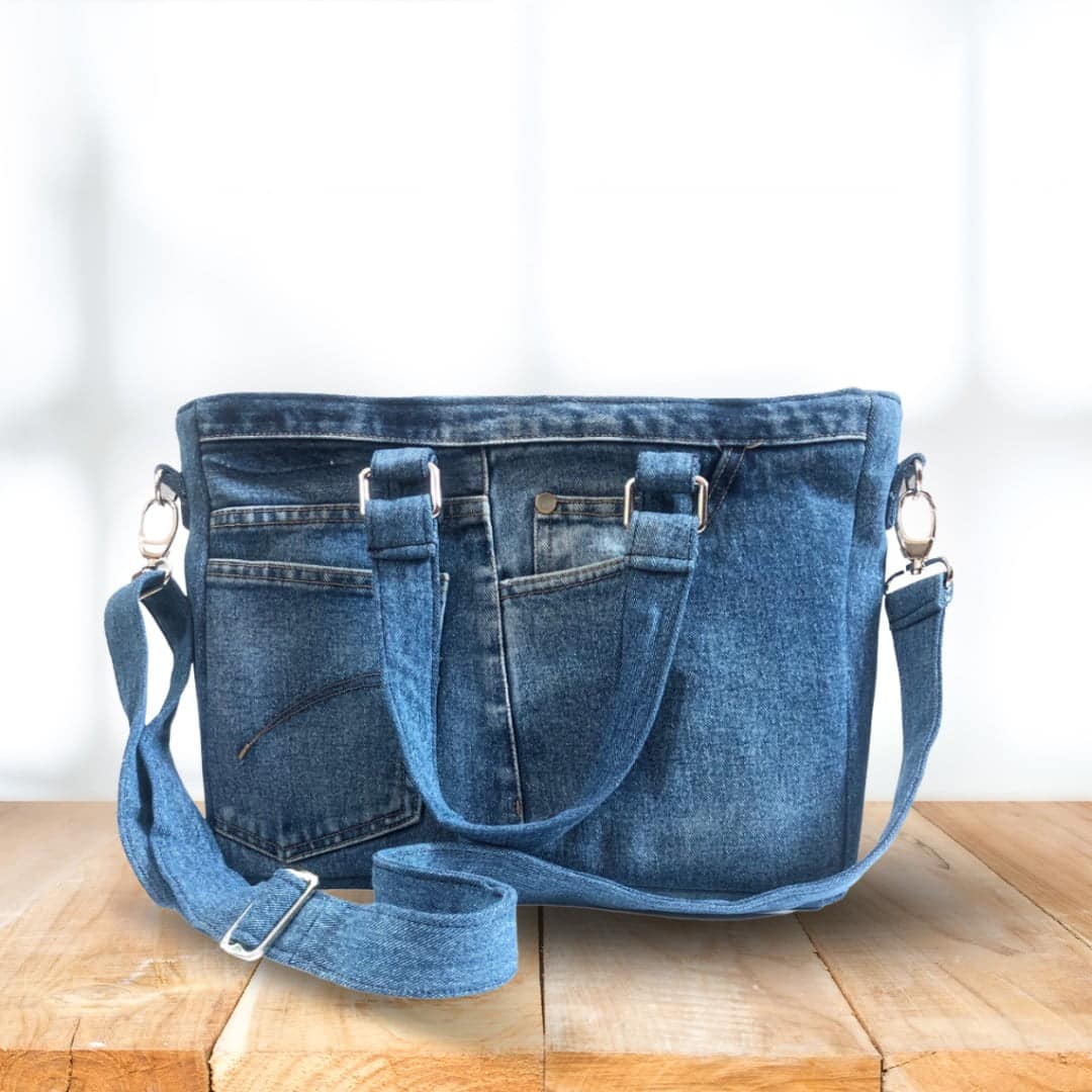 Clemson Handmade Pocket Purse blue jeans denim crossbody Clemson Tigers |  eBay