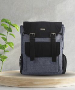 Denim backpack for laptop and travel